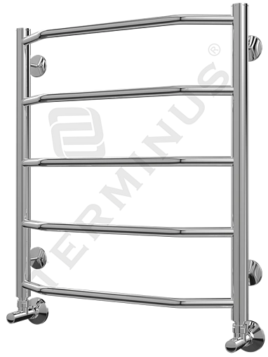 Полотенцесушитель водяной лесенка Terminus Виктория П5 500х596 полированная сталь 4670030725127