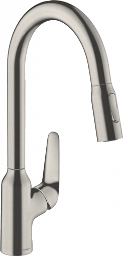 Смеситель для кухни с выдвижным изливом Hansgrohe Focus M42 220 2jet хром 71800000