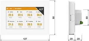 Контроллер для удаленного управления Valtec SMART белый VT.STM.8E.0, 2