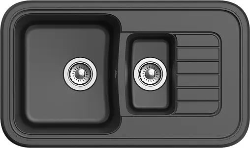 Мойка кухонная Ewigstein Antik A-60KF антрацит
