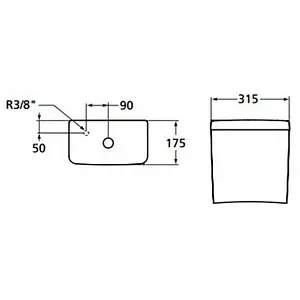 Бачок для унитаза Ideal Standard Connect белый E797001 Бачок для унитаза Ideal Standard Connect белый E797001, 3