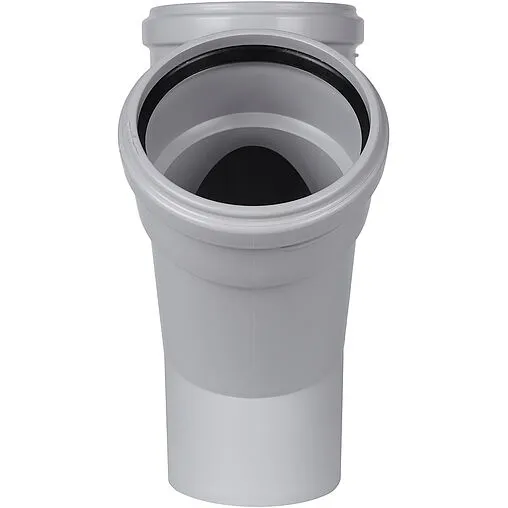 Тройник внутренний бесшумный D=110x110мм Угол 45° Stout SKB-0015-111145