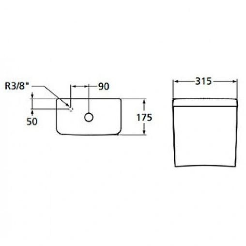 Бачок для унитаза Ideal Standard Connect белый E797001
