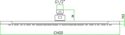 Лейка верхнего душа Fiore хром 35000473
