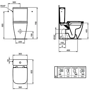 Унитаз-компакт безободковый Ideal Standard I.Life S RimLS+ белый T500001+T473501 Унитаз-компакт безободковый Ideal Standard I.Life S RimLS+ белый T500001+T473501, 2