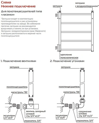 Полотенцесушитель водяной лесенка Royal Thermo Ватра П7 500х696 с полкой полированная сталь RTV7.500.696