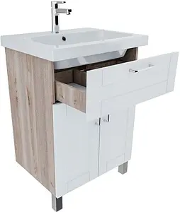 Тумба-умывальник напольная IDDIS New Sena 60 белый/дерево NSE60W2i95K Тумба-умывальник напольная IDDIS New Sena 60 белый/дерево NSE60W2i95K, 3