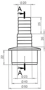 Отвод для бытовой техники в канализацию VIRPlast 10981323 Отвод для бытовой техники в канализацию VIRPlast 10981323, 2