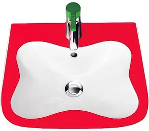 Раковина Laufen Florakids 45 красный/белый 8.1503.1.062.104.1, 1