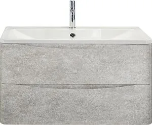 Тумба-умывальник подвесная BelBagno ACQUA 90 Cemento Verona Grigio ACQUA-900-2C-SO-CVG+BB900/455-LV-MR-ALR Тумба-умывальник подвесная BelBagno ACQUA 90 Cemento Verona Grigio ACQUA-900-2C-SO-CVG+BB900/455-LV-MR-ALR, 1