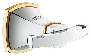 Крючок двойной Grohe Grandera хром/золото 40631IG0 Крючок двойной Grohe Grandera хром/золото 40631IG0, 1