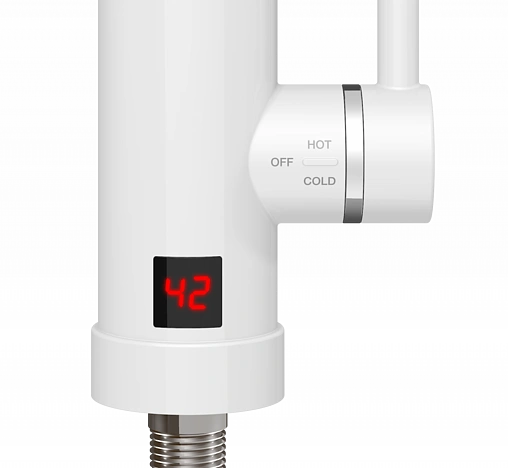 Кран-водонагреватель проточный Thermex Hotty 3000 белый/хром 211027