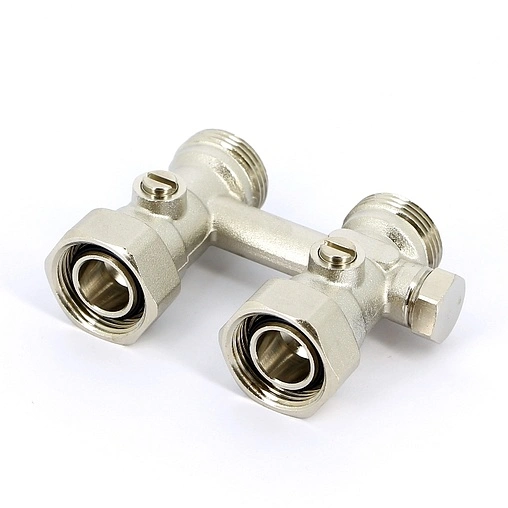 Узел нижнего подключения радиатора с байпасом прямой ¾"ек x ¾"ек Uni-Fitt 190N3300