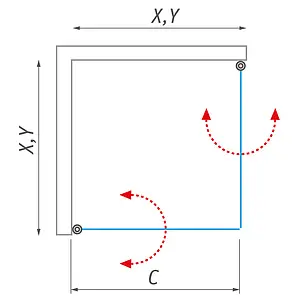 Душевая дверь 900мм прозрачное стекло Roltechnik Tower Line TCO1/900 727-9000000-00-02 Душевая дверь 900мм прозрачное стекло Roltechnik Tower Line TCO1/900 727-9000000-00-02, 4