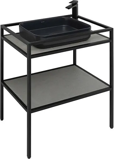 Консоль напольная Allen Brau Liberty 75 чёрный браш 1.33002.BB+