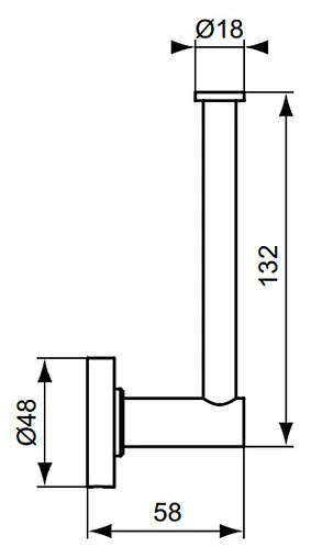 Держатель для запасных рулонов Ideal Standard IOM хром A9132AA Держатель для запасных рулонов Ideal Standard IOM хром A9132AA