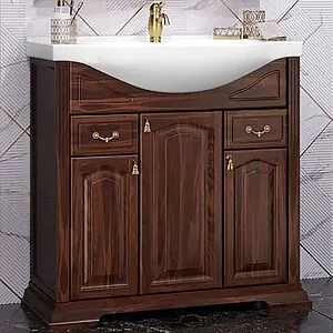 Тумба-умывальник напольный Opadiris Риспекто 85 орех антикварный 00-00006705+1WH110265, 1