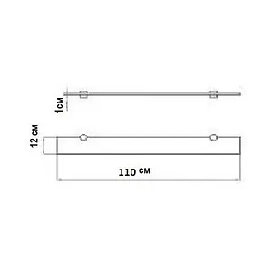 Полка Aquaton Сайгон хром 1A110503XX010, 2