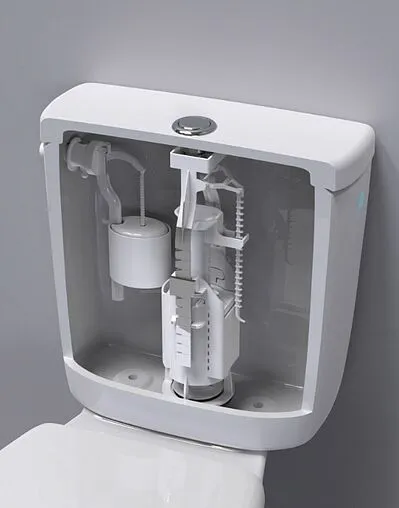 Комплект арматуры для бачка однорежимный ½&quot; пластик боковой BERGES Eko 12 030412