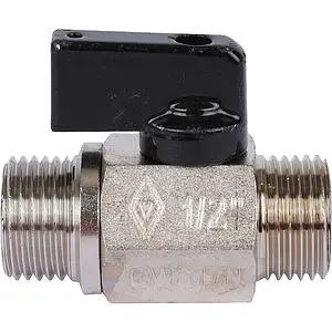 Кран шаровый мини ½"н x ½"н Bugatti Kansas 08100017 Кран шаровый мини ½"н x ½"н Bugatti Kansas 08100017, 2