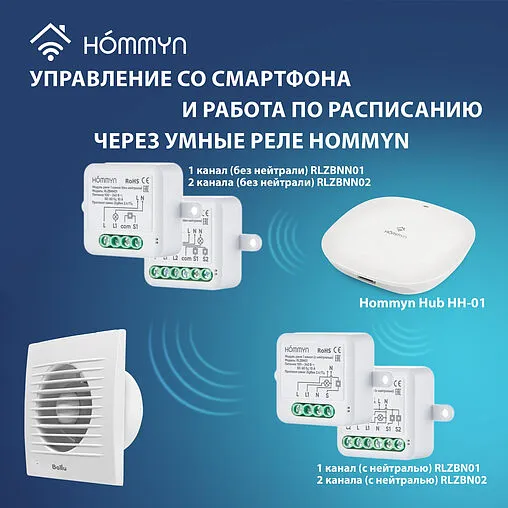 Вентилятор вытяжной Ballu BAF-FW 120 N белый