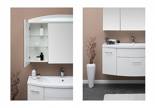 Тумба под умывальник подвесная Aquanet Тренто 120 белый 00156500