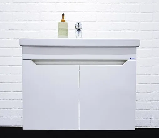 Тумба под умывальник подвесная Айсберг Мечта 70 белый DM2324T