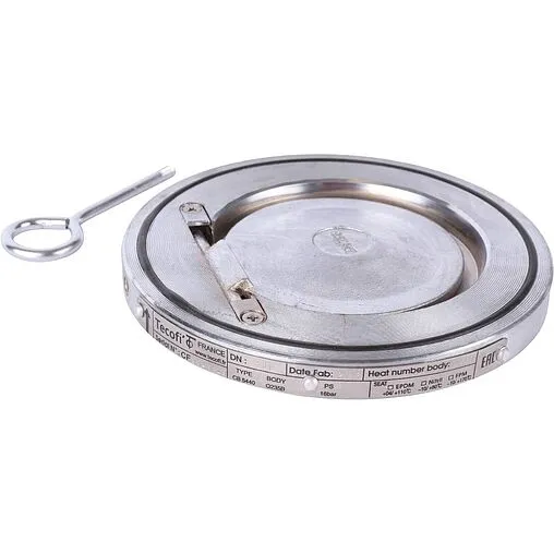 Клапан обратный поворотный одностворчатый межфланцевый Ду100 Ру16 Tecofi CB5440-0100