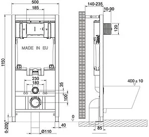Комплект 5 в 1 Lemark Peneda+Bit+ Florex Black 100802234 с кнопкой Bit 9802006 черный матовый soft touch Комплект 5 в 1 Lemark Peneda+Bit+ Florex Black 100802234 с кнопкой Bit 9802006 черный матовый soft touch, 2