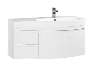 Тумба под умывальник подвесная Aquanet Опера 115 R белый 00169654, 1