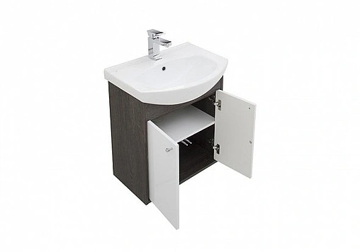 Тумба под умывальник Aquanet Грейс 60 белый/дуб кантербери 00198372
