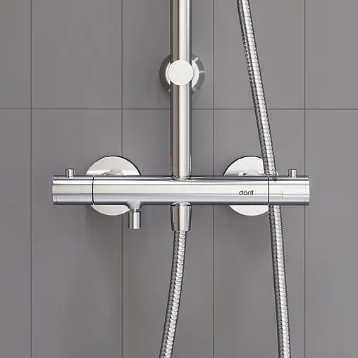 Душевая система с термостатом для ванны Dorff Futura хром D0710500
