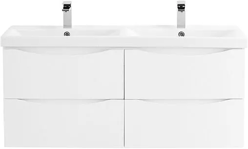 Тумба-умывальник подвесная BelBagno MARINO-CER 120 Bianco Lucido MARINO-CER-1200-4C-SO-2-BL-P+BB-0325-120-2-LVB