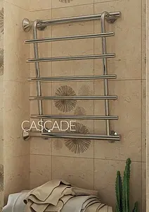 Полотенцесушитель водяной лесенка Terminus Каскад П5 600х500 полированная сталь 4620768885570, 3