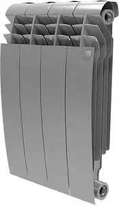Радиатор биметаллический 4 секции Royal Thermo BiLiner 350 Silver Satin RTBSS35004, 1