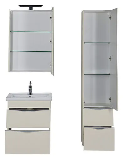 Шкаф-пенал подвесной Aquanet Эвора крем 184010