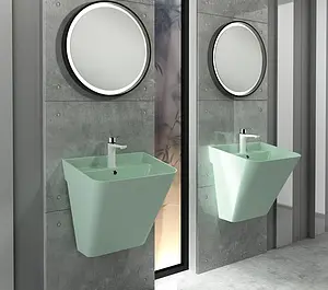 Раковина ISVEA Sott'Aqua 50 мятный 10SQ37002SV-2T, 4