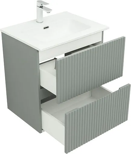 Тумба-умывальник Aquanet Джейн 60 мисти грин 00313316+