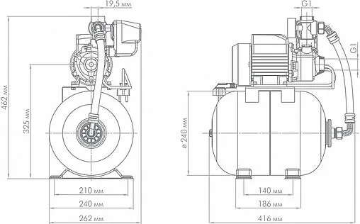 Станция автоматического водоснабжения Джилекс Вихревик 40/40 Ч-14 4018