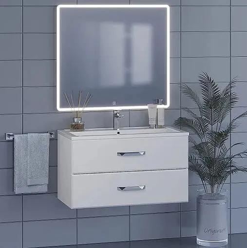 Тумба-умывальник подвесная Uperwood Foster 90 белый 291020532 Тумба-умывальник подвесная Uperwood Foster 90 белый 291020532