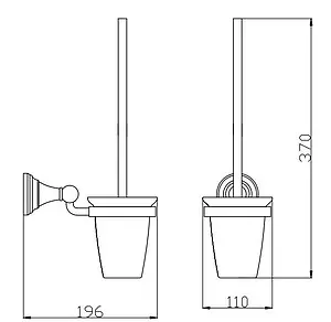 Ёршик для унитаза Rav Slezak Morava retro золото MKA0500Z, 2