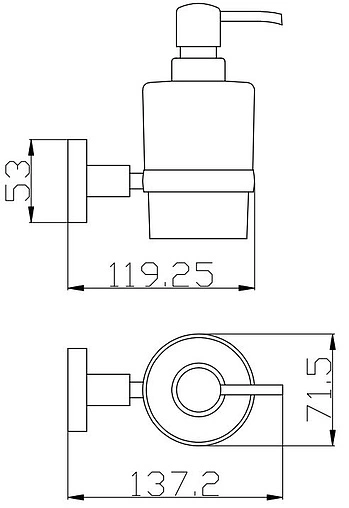 Дозатор для жидкого мыла Rav Slezak Colorado хром COA0303