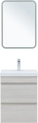 Тумба-умывальник подвесная Aquanet Нота New 50 дуб холден 00334202+00204095