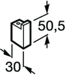 Крючок Roca Nuova хром 816520001 Крючок Roca Nuova хром 816520001, 2