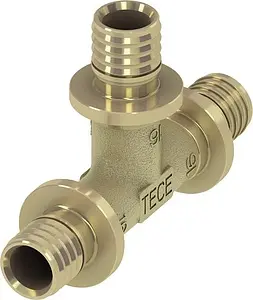 Тройник аксиальный соединительный 16мм TECEflex 760016 Тройник аксиальный соединительный 16мм TECEflex 760016, 1