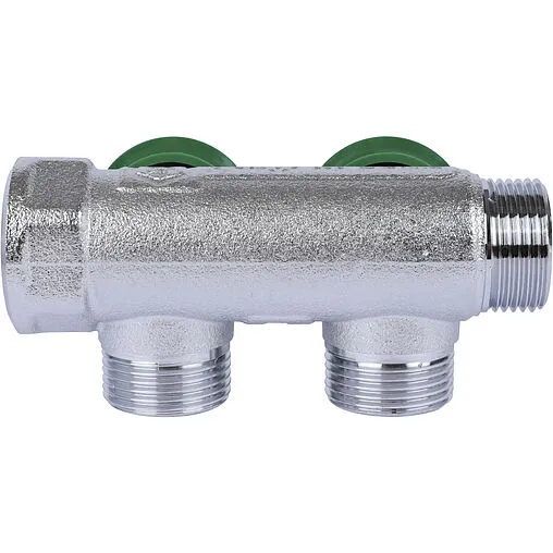 Коллектор регулирующий проходной 2 отвода ¾&quot;в/н x ¾&quot;ек Stout SMB-6850-343402