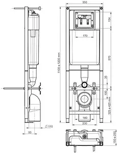 Инсталляция для подвесного унитаза Cersanit Leon New S-IN-MZ-LEON_NEW Инсталляция для подвесного унитаза Cersanit Leon New S-IN-MZ-LEON_NEW, 2