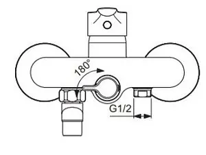 Смеситель для ванны с длинным изливом Vidima Wave хром BA417AA, 3