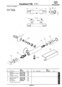 Термостат для душа Ideal Standard Ceratherm T25 хром A7201AA Термостат для душа Ideal Standard Ceratherm T25 хром A7201AA, 5