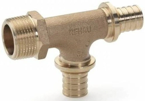 Тройник аксиальный переходной 20мм x 20мм x ½&quot;н Rehau Rautitan RX+ 14564011001